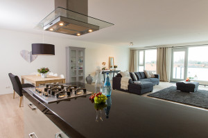 Modelwoning in nieuw appartementencomplex ingericht door Nickies