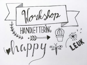 workshop handletteren bij Nickies